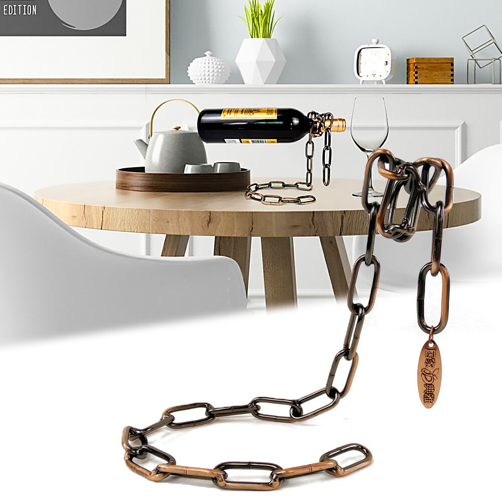 Magic Metal Suspension iron Chain Wine Racks Europ... – Grandado