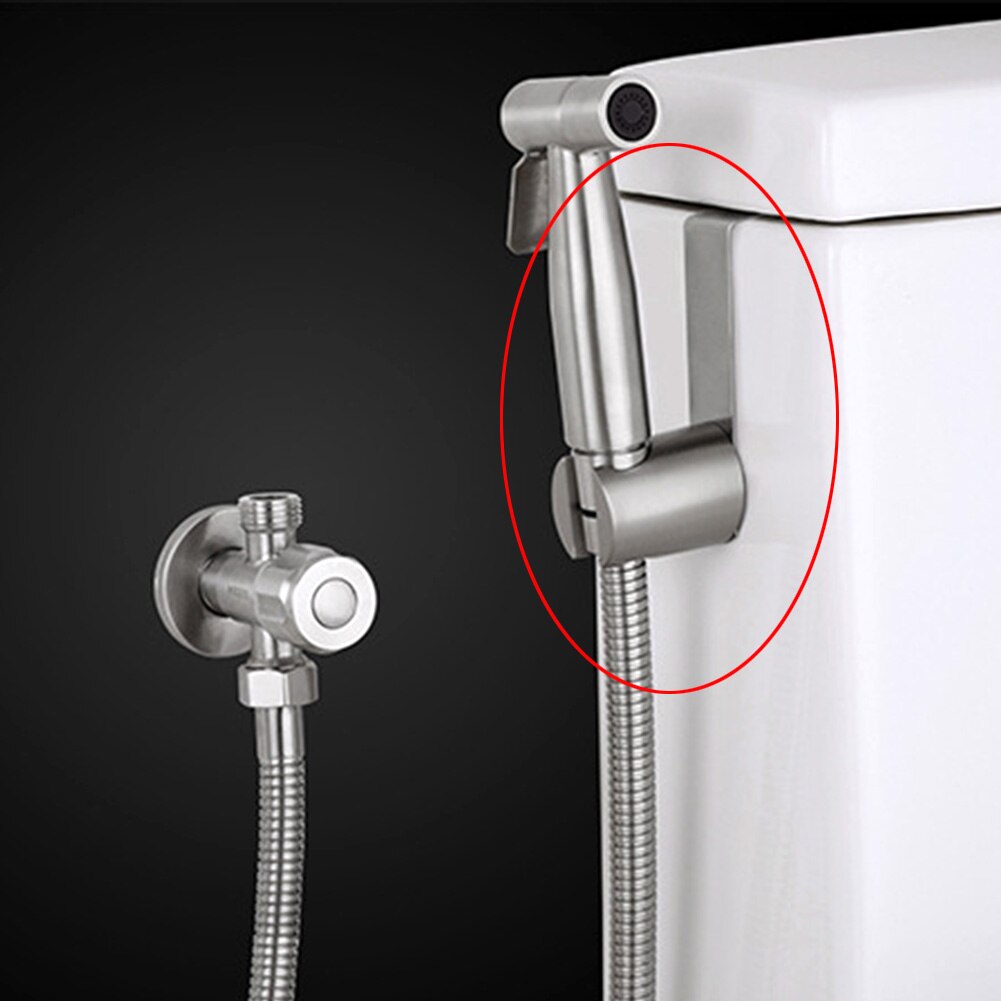 Onderdelen Muur Bidet Duurzaam Roestvrij Staal Thuis Handheld Sproeier Badkamer Attachment Tank Douchekop Beugel Professionele