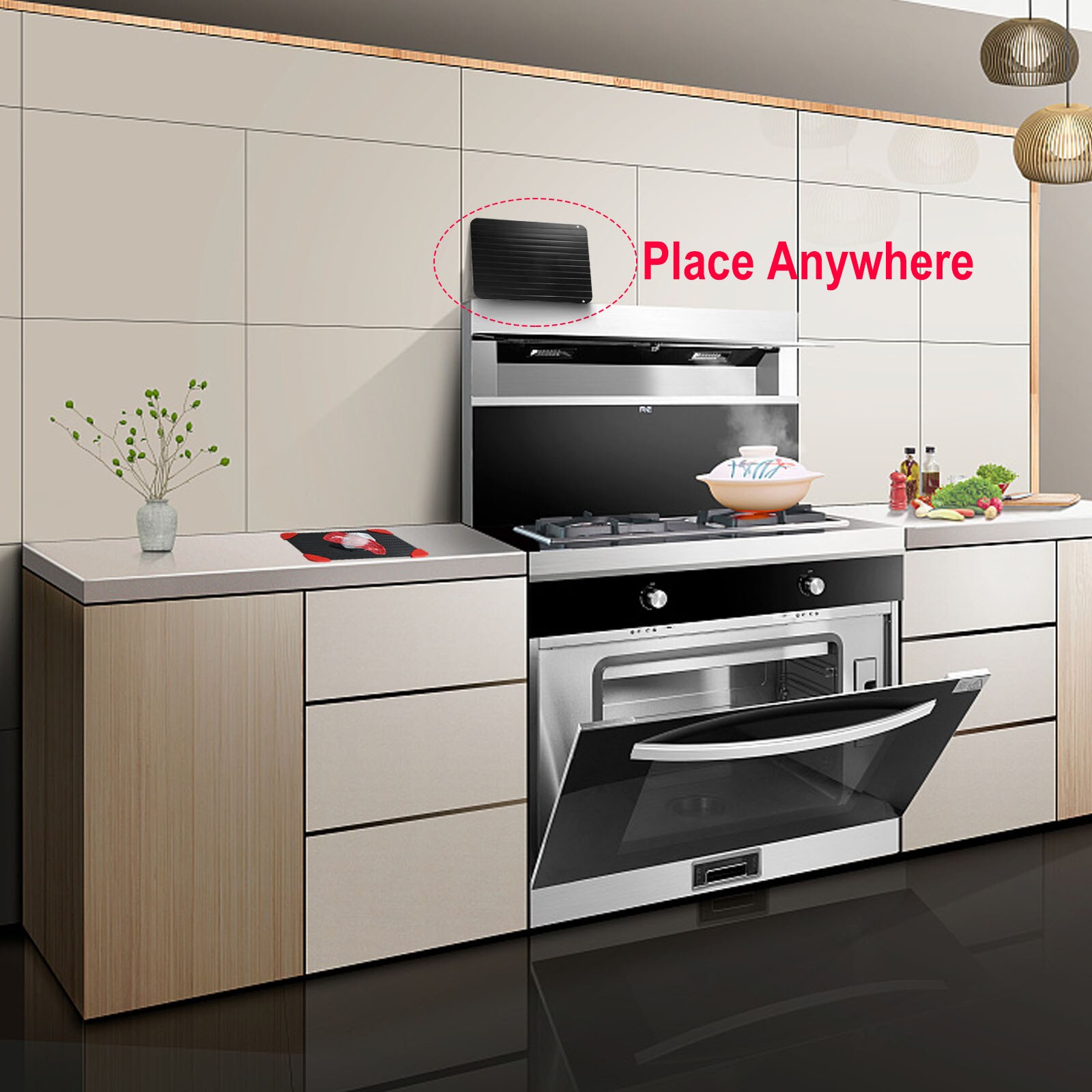 Fast Defrosting Tray Thaw Frozen Food Meat Fruit Quick Defrosting Plate Board Defrost Kitchen Gadget Tool