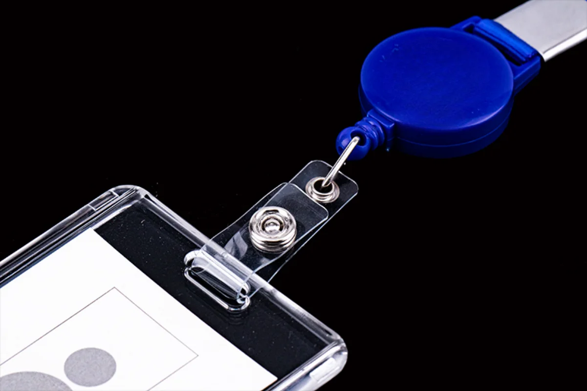 Etiqueta de identificación Horizontal Vertical de plástico duro transparente, acceso a tarjeta de trabajo de empleado, funda, funda, soporte para insignia