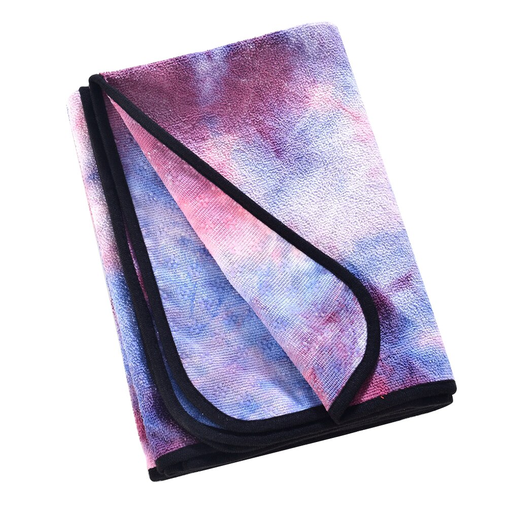 183*63Cm Yoga Mat Deken Print Sneldrogende Antislip Opvouwbare Yoga Handdoek Fitness Deken Draagbare Yoga mat Handdoek Voor Home Gym Yoga: Paars