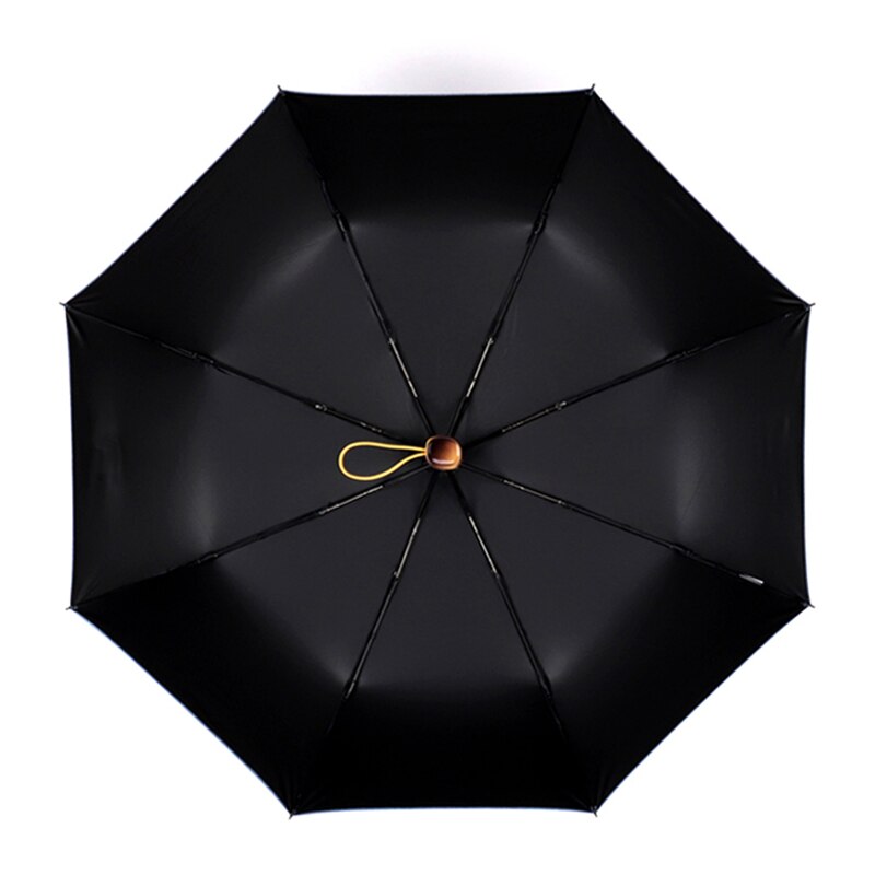 Sombrilla a prueba de viento, paraguas de de lujo para mujer, sombrilla automática Anti UV, sombrilla de de imitación con mango de bambú 8K