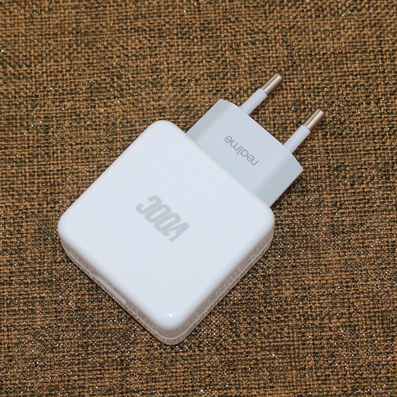 Originele Realme 5V 4A Charger Eu Plug Adapter 6A Type C Kabel Super Vooc Opladen Voor Realme X50 X2 6 Pro X50m V5 X3 Xt Q3 8 7i