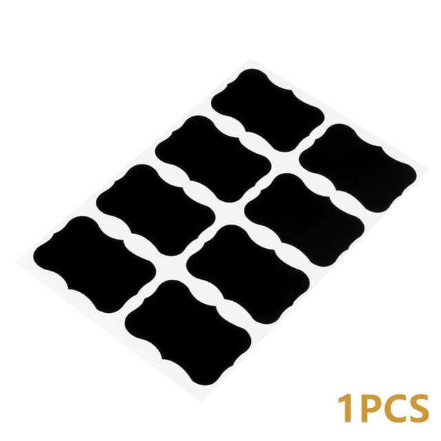 1Pcs White Liquid Chalk Pen Marker Glass Windows Blackboard Stickers Liquid Ink Pen Used On Chalkboard Window White Pen: A Black Sticker 1PC