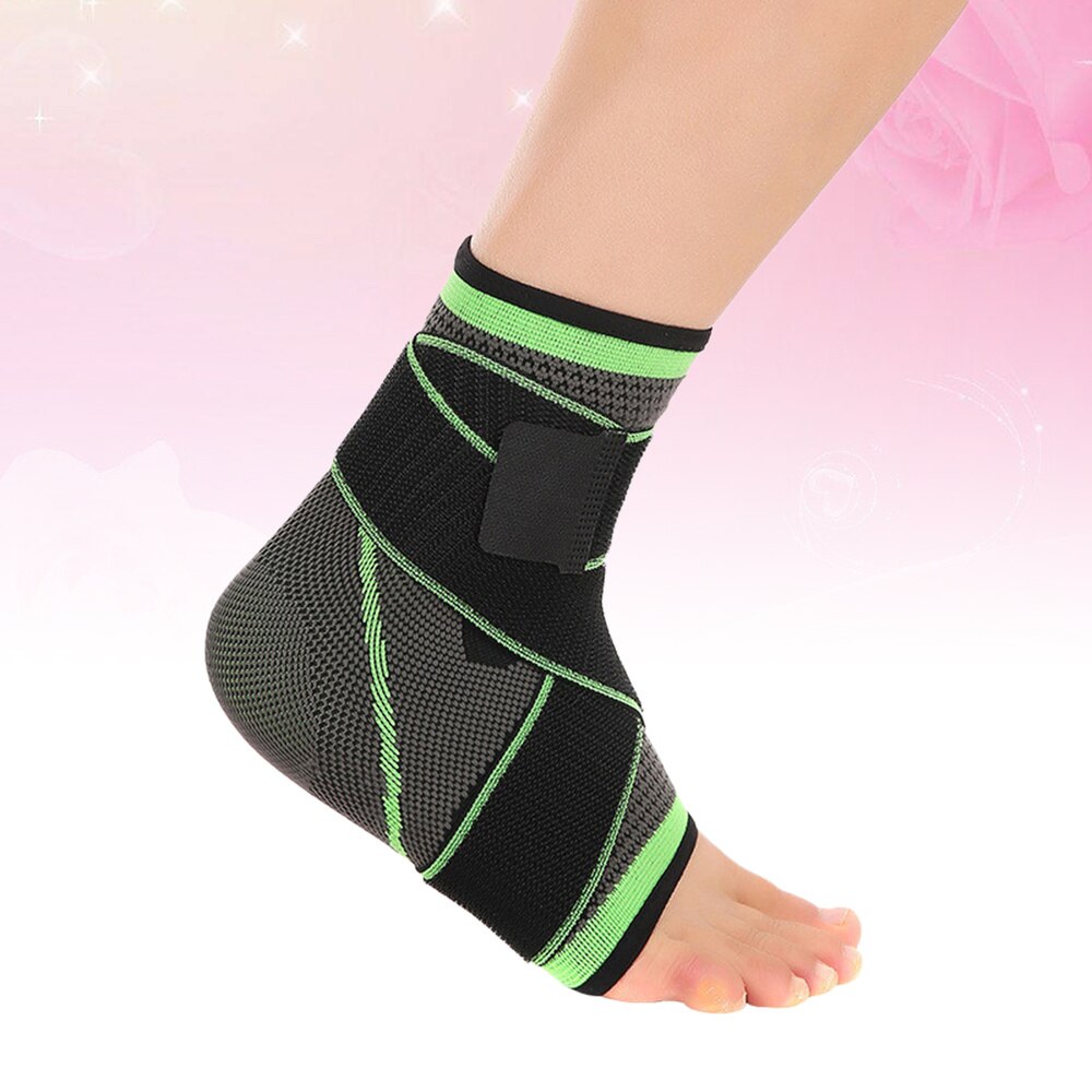 1Pc Onder Druk Enkel Ondersteuning Verstelbare Enkelbrace Enkel Mouwen Enkel Guard Band Voor Verstuiking Preventie-Size: 21x16cm