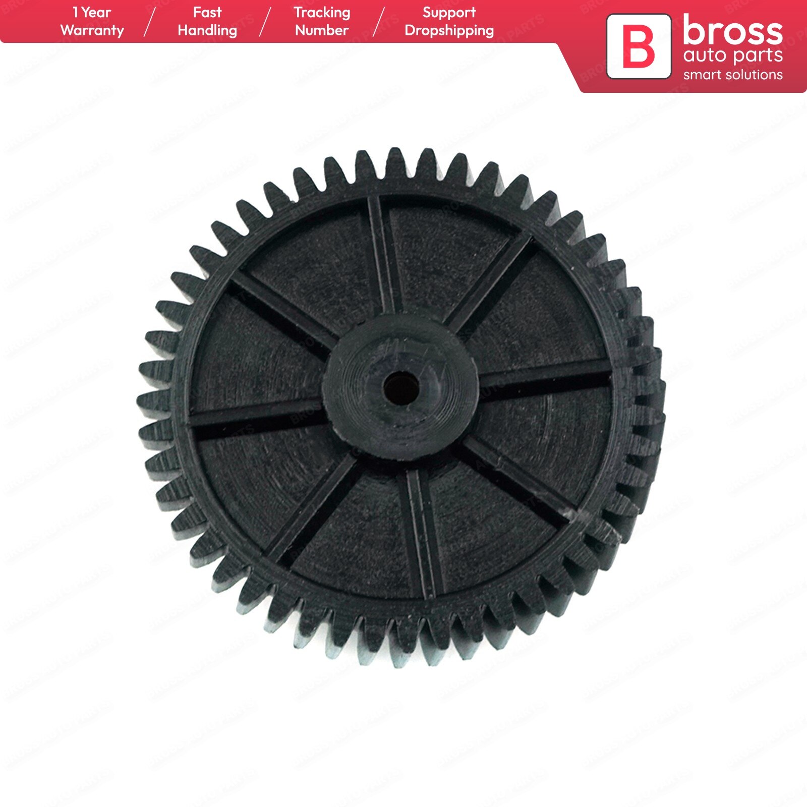Bross-cortina de ventana trasera BGE37, protección solar, persiana enrollable, engranaje de Motor, rueda dentada para Mercedes W124 BMW E46 E39
