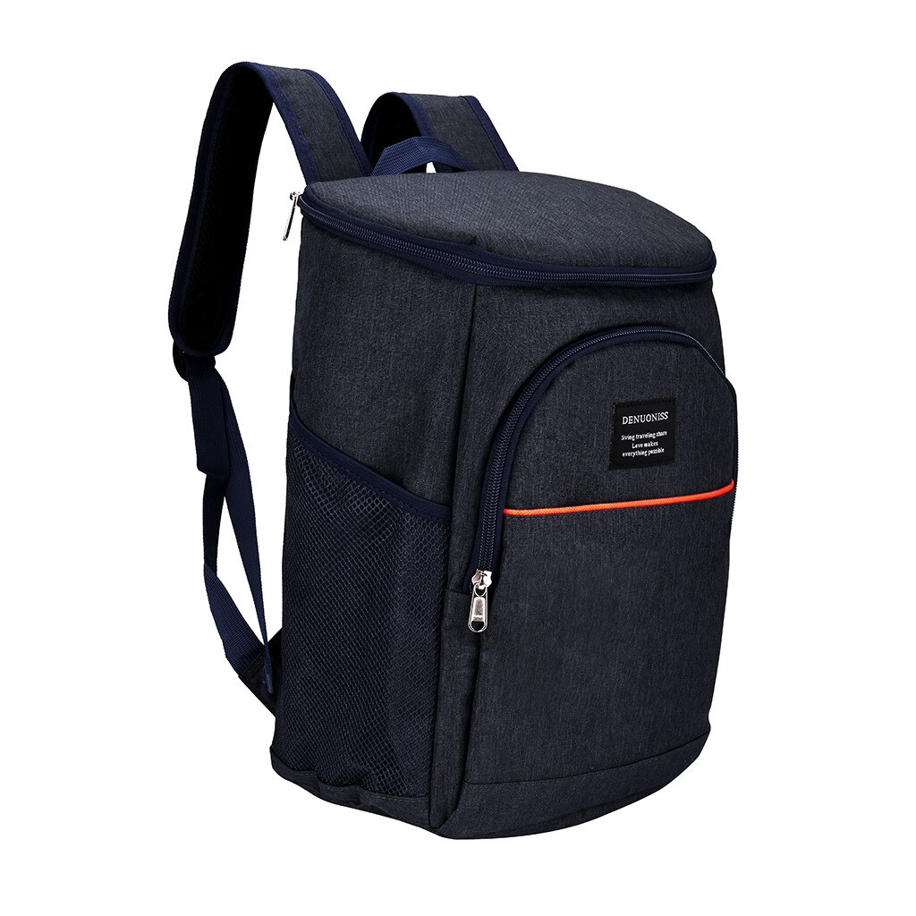 Durável reutilizável trabalho almoço balde refrigerador para homens e mulheres escritório saco de isolamento à prova dwaterproof água gelo pacote moda almoço sacos c50: Black