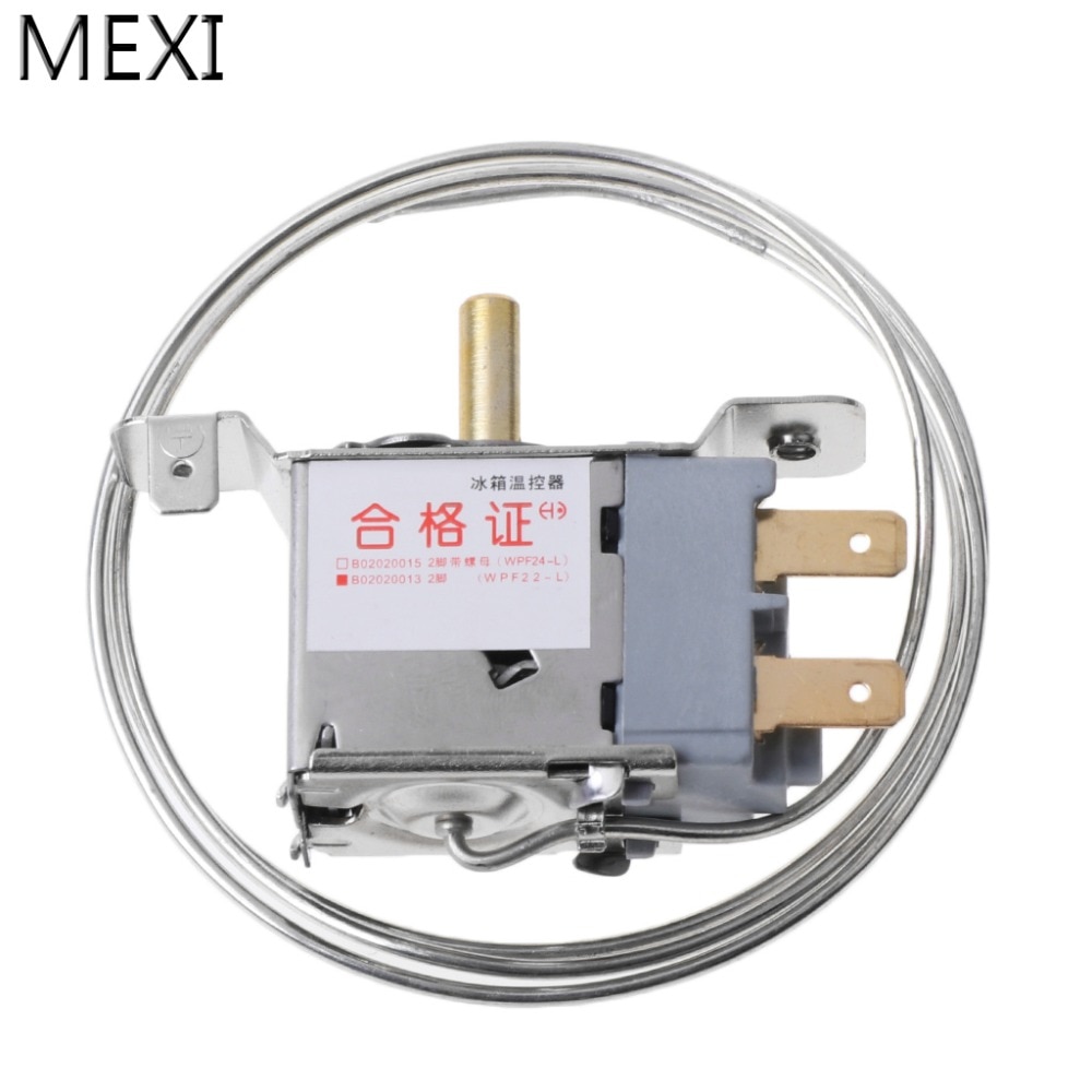 MEXI WPF22-L AC 250V 2Pin Refrigerator Thermostat Household Metal Temperature Controller