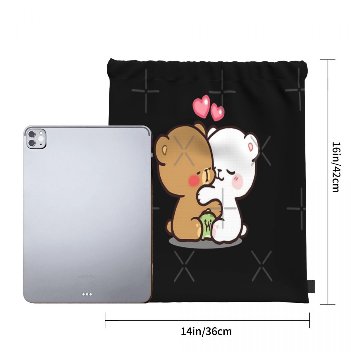 Milch Und Mokka Bären Klassische Rucksäcke Kordelzug Taschen Sport Taschen Rucksack Mann Rucksack Kleinen Rucksack