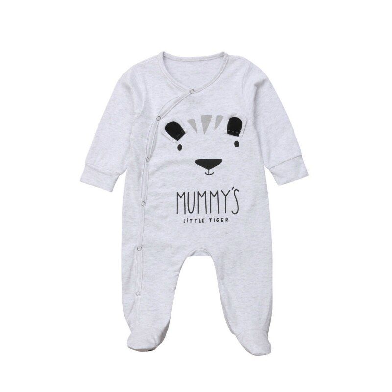 Baby Cartoon Beer Baby Kleding Meisje & Jongens Lange Mouw Papa Mama Baby Rompertjes Babygrow Hansops Baby Romper 0- 18 maanden