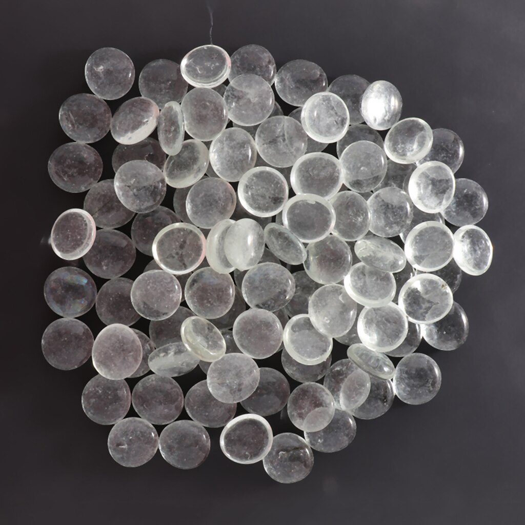100 st glassten klara marmor fiskbehållare små platta botten runda topp har dekorativa centerpieces blomsterhandlare leveranser: Transparent vit