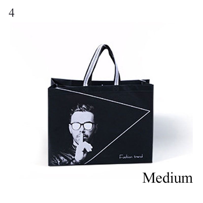 Eco Waterproof Women Shopping Bag Reusable Shopping Bag Print Tote Bag No Zipper Pouch Women Storage Bags Organizer