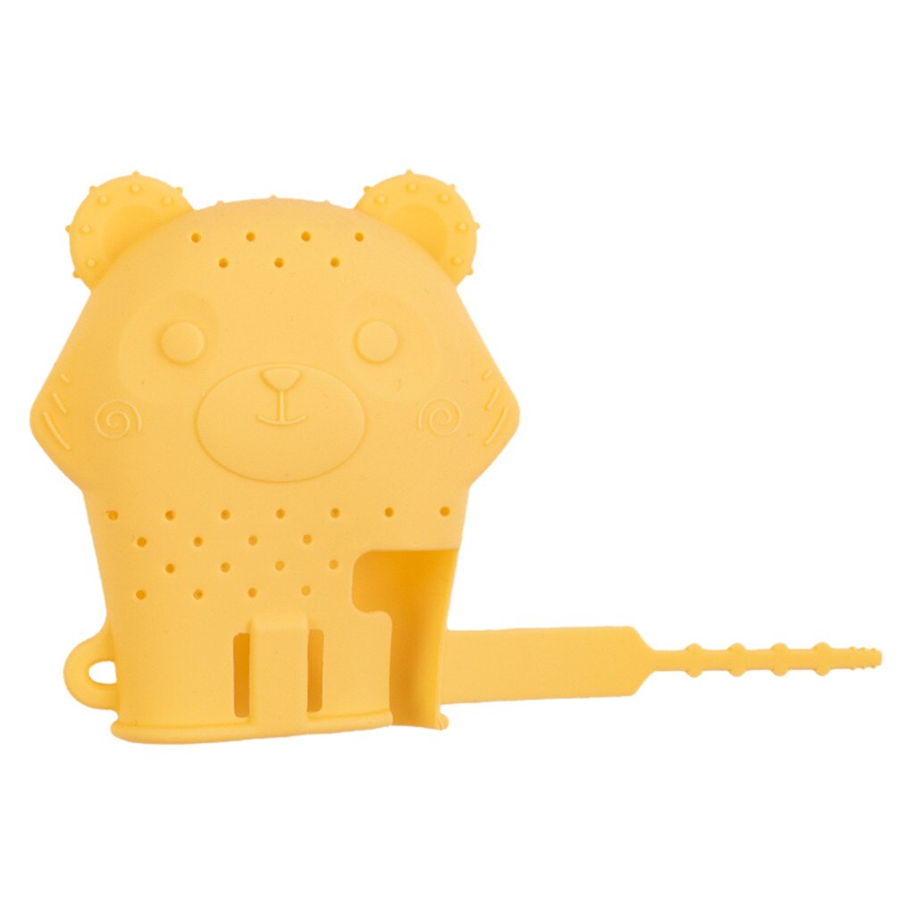 Baby Meisjes Jongens Tandjes Gel Silicone Veiligheid Baby Molaire Stok Milieuvriendelijk Baby Bijtring Kinderen Kauwen Op Hand: YELLOW