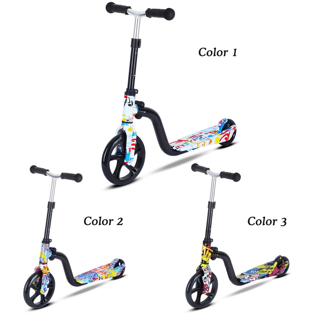 Scooter for Kids Big Wheels Scooter Folding Kick Scooter for Toddlers 3-8 Year with Adjustable Height Lightweight Scooter