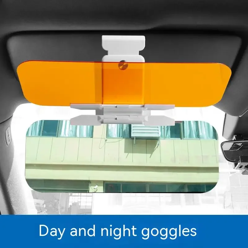 Car Sun Visor Extender Day and Night Anti-Glare Visor Adjustable Sun Blocker Anti-UV HD Anti Sunlight Dazzling Goggle for Car