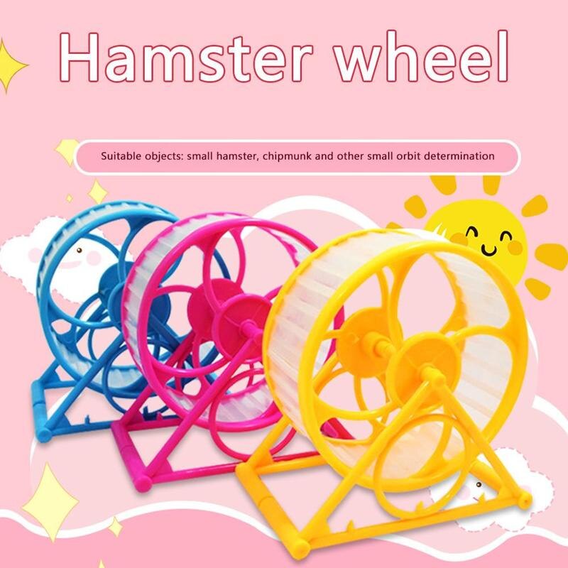 Pet Wheel Toy Play With holder Plastic Rodent Hamster Exercise useful Toy Jogging training P6H2