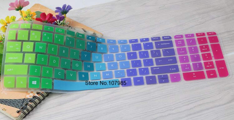 15 15.6 inch Soft Silicone Keyboard Protector Cover Skin For HP 250 G5 Pavilion 15 ENVY 15 TPN-C125 TPN-C126 HQ-TRE: Color1