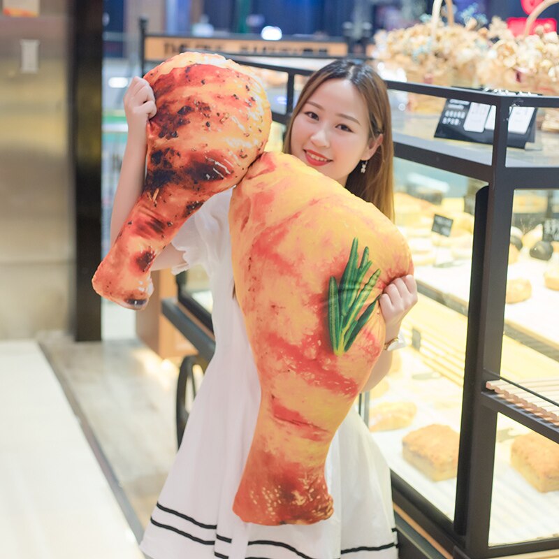 50/70/90CM Simulation Food Real Life Style Chicken Leg Toy Chick Wing Drumstick Pillow Cushion Lifelike Kids Birthday