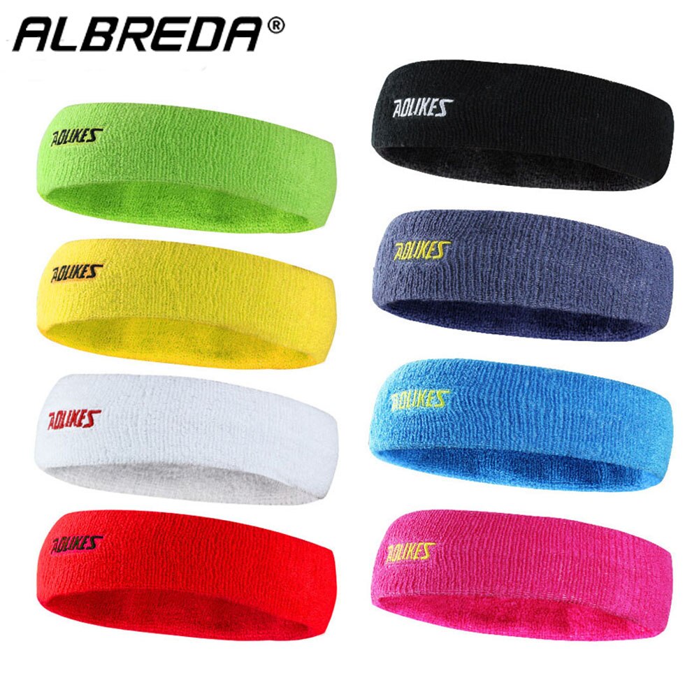 Albreda 1 Pc Elastische Haarband Hoofdband Voor Mannen Sport Of Vrouwen Yoga Hoofddeksels Katoen Zweet Sport Veiligheid Accessoires