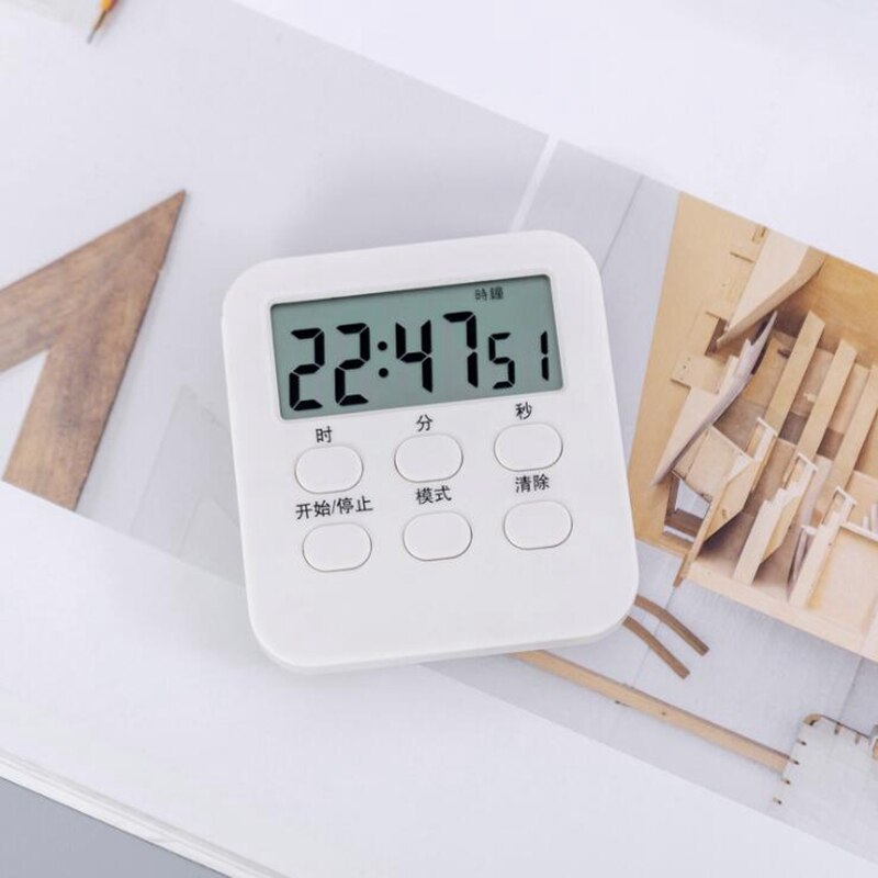 24-hour timer with time timer Multi-function kitchen electronic countdown reminder small clock