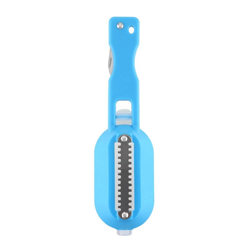 Praktische Vis Schaal Skin Remover Scaler Skinner Schraper Mes Cleaner Keuken Dunschiller Snelle Verwijdering Vissen Tool Keukengerei: Blauw