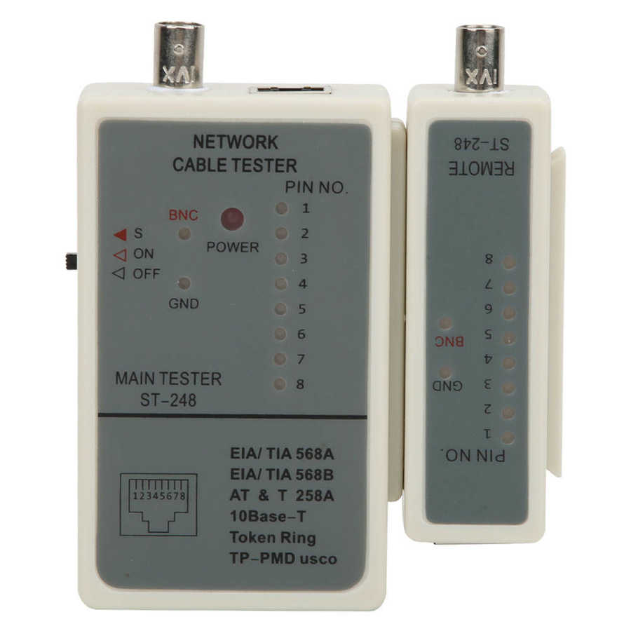 Coaxial Cable Tester Automatic Scanning Mode RJ45/RJ12/RJ11 Cable Tester Finding Tool for network quick test