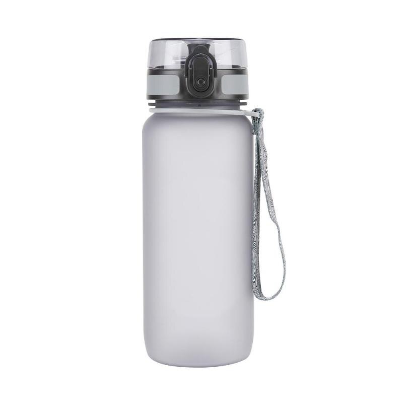 500ml/650ml/1000ml Sports Water Bottle Outdoor Portable Travel Drink Bottle BPA Free: 650ml black