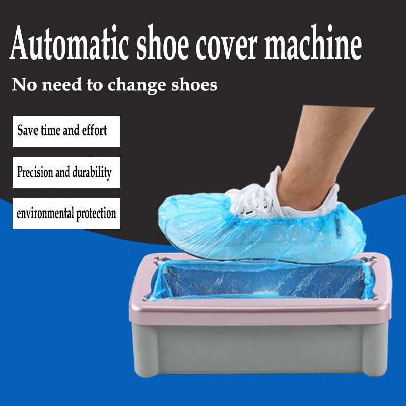 Automatic Shoe Cover Dispenser Machine Disposable Overshoe Dispenser Device Home Office One-time Film Machine Foot Set Shoes