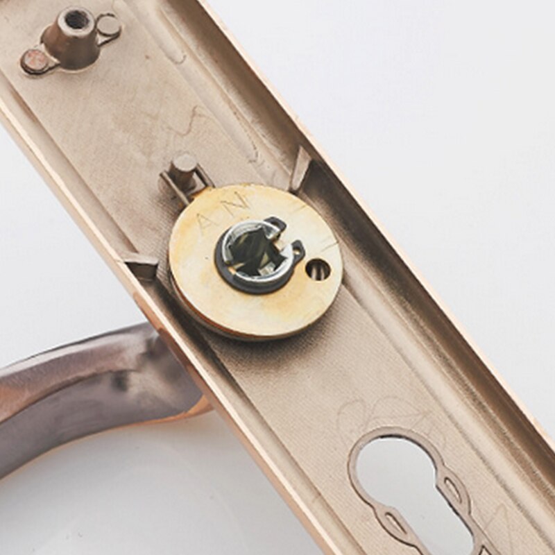1Set Solid Space Aluminum Door Handle Lock Continental Bedroom Minimalist Interior Door Lock Cylinder Security Locks DIY Tools