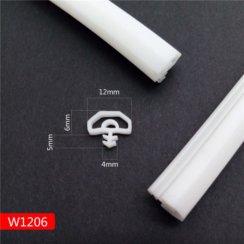 Bande de porte scellée en caoutchouc de silicium | Caoutchouc de silicium, insonorisée, bande de porte, porte/fenêtre, type fente scellée, carré, premium: White 12x6mm