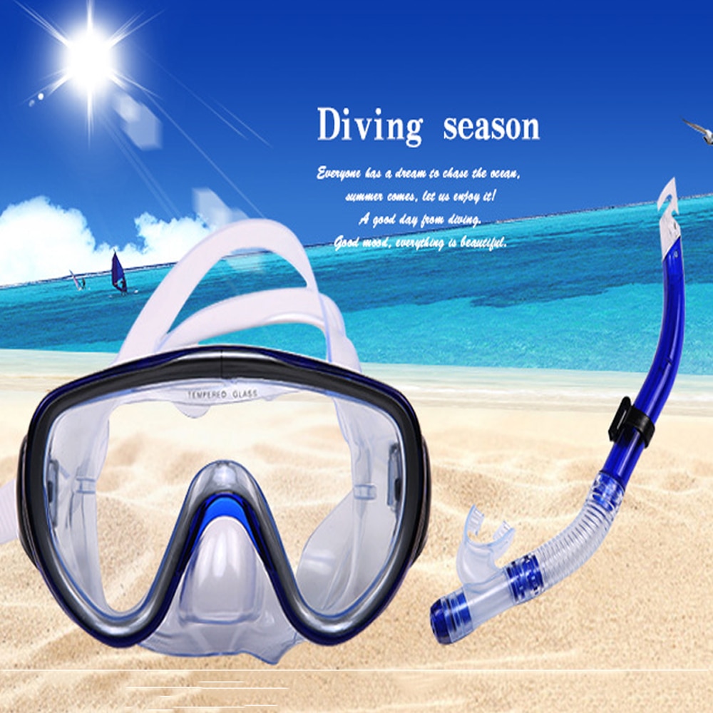 Dykkermasker snorkling pvc maske snorkel briller sæt scuba briller beskyttelsesbriller til undervands