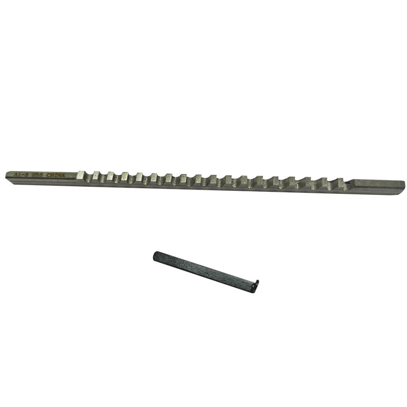Hss keyway broach med shim højhastigheds stål broaching værktøjer 3mm en push-type keyway broach metrisk størrelse skæremaskine værktøj