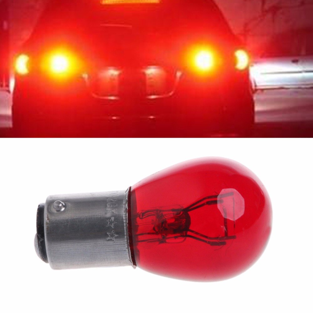 S25 5w 1157 rum 15d dc 12v bil baglygte bremselys stop blink pære bil lys samling røde pærer