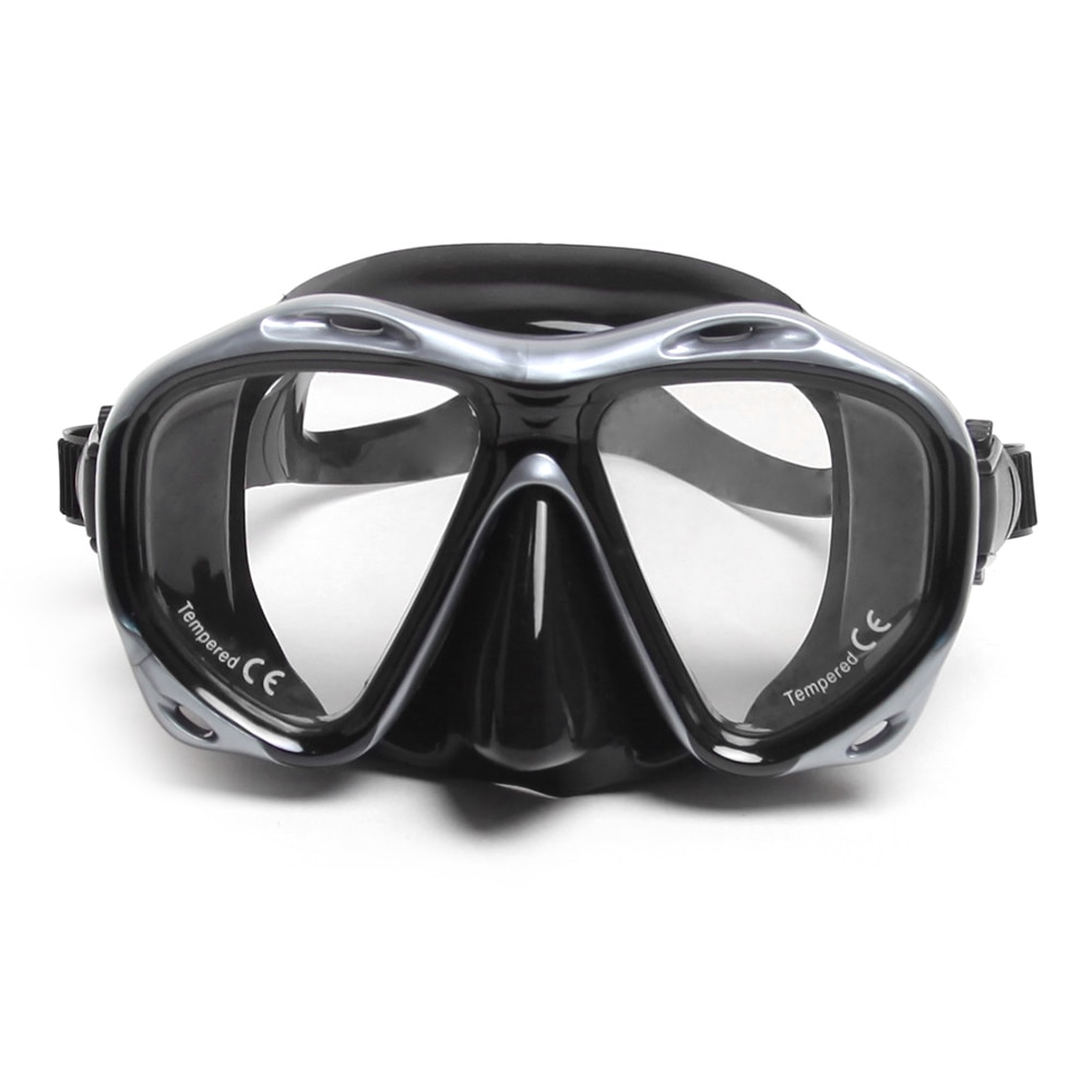 Silicone Gear Scuba Diving Mask Equipment Snorkel Adults Anti-Fog UV Waterproof Swim/Dive Glasses Men Women