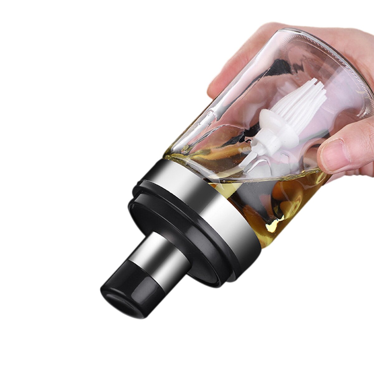 1pc Glass Airtight Jar Spice Containers Bottle Condiment Salt Pepper Seasoning Storage Bottle Spice Jars Pot with Spoon Lid