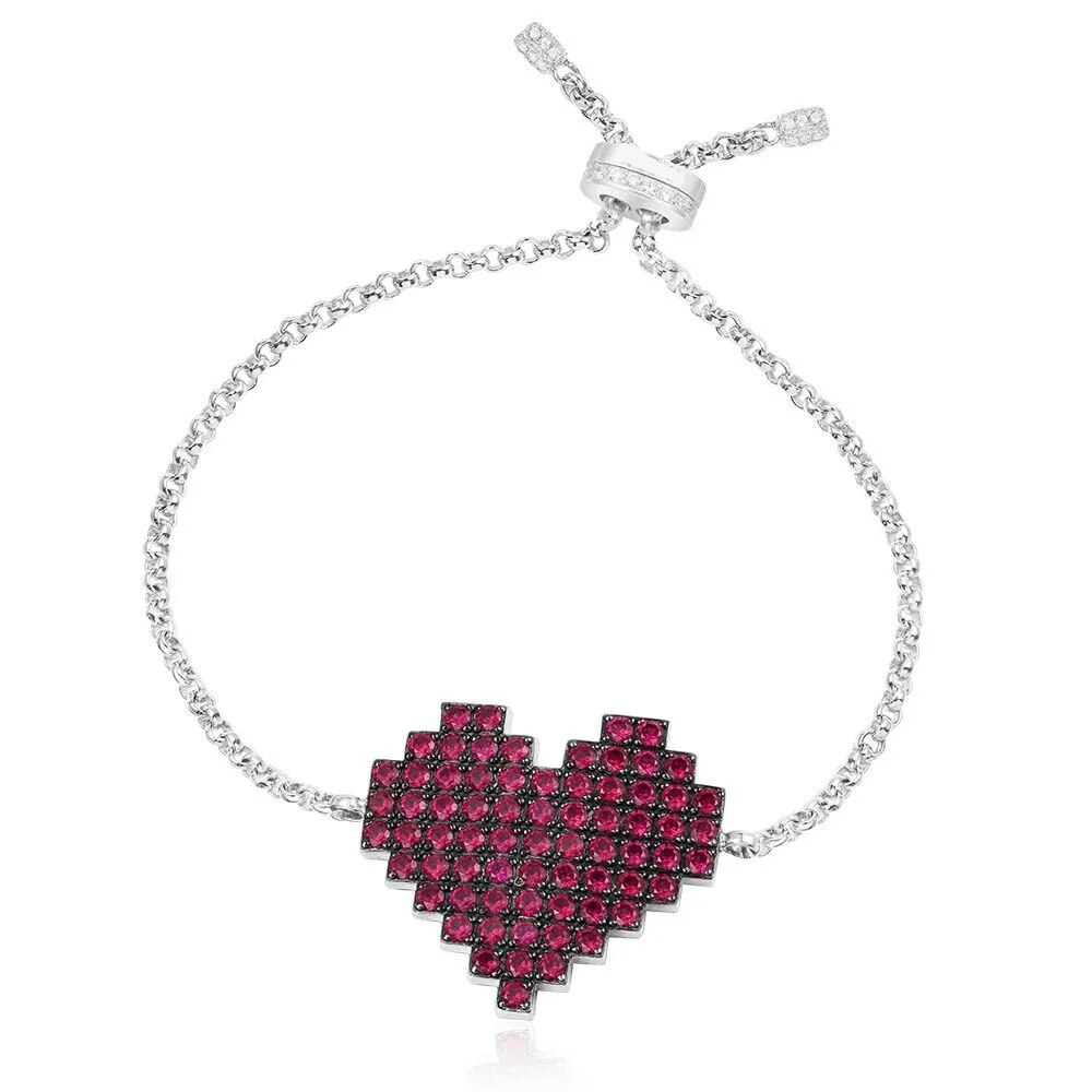 Kakany Original 1: 1 Romantische Herz Lippe bilden Glänzend Zirkon Ohrringe Monaco Frauen Glanz Schmuck: 2
