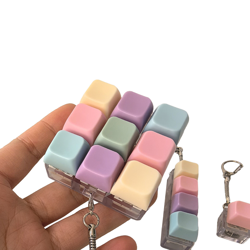 1/4/5/9 toetsen mechanisch toetsenbord as tester knop toetskap sleutelhanger toetsenbord sleutelhanger speelgoed vinger toetsenbordkapjes speelgoed