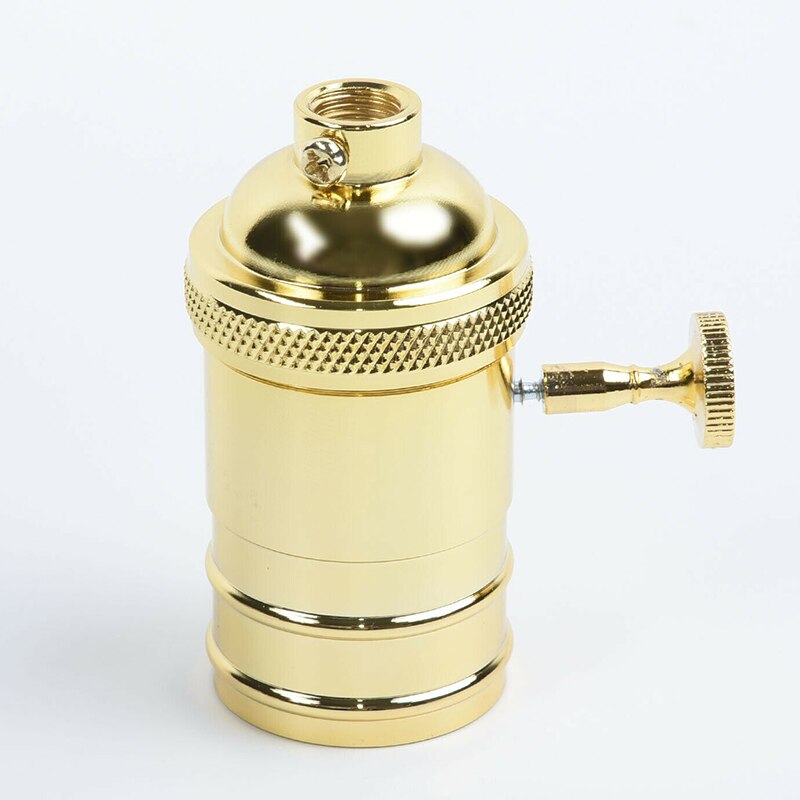 E27 skruv retro vintage kopparlampa taklampor glödlampor hållare socket 250v 250w hem sdf-fartyg