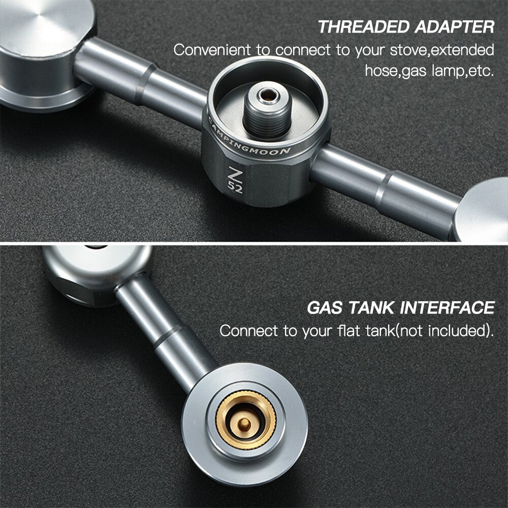 Adaptador para Gas butano 2 en 1, cabeza de cartucho de Gas, adaptador de conversión, boquilla tipo botella, convertidor, adaptador de estufa de Gas