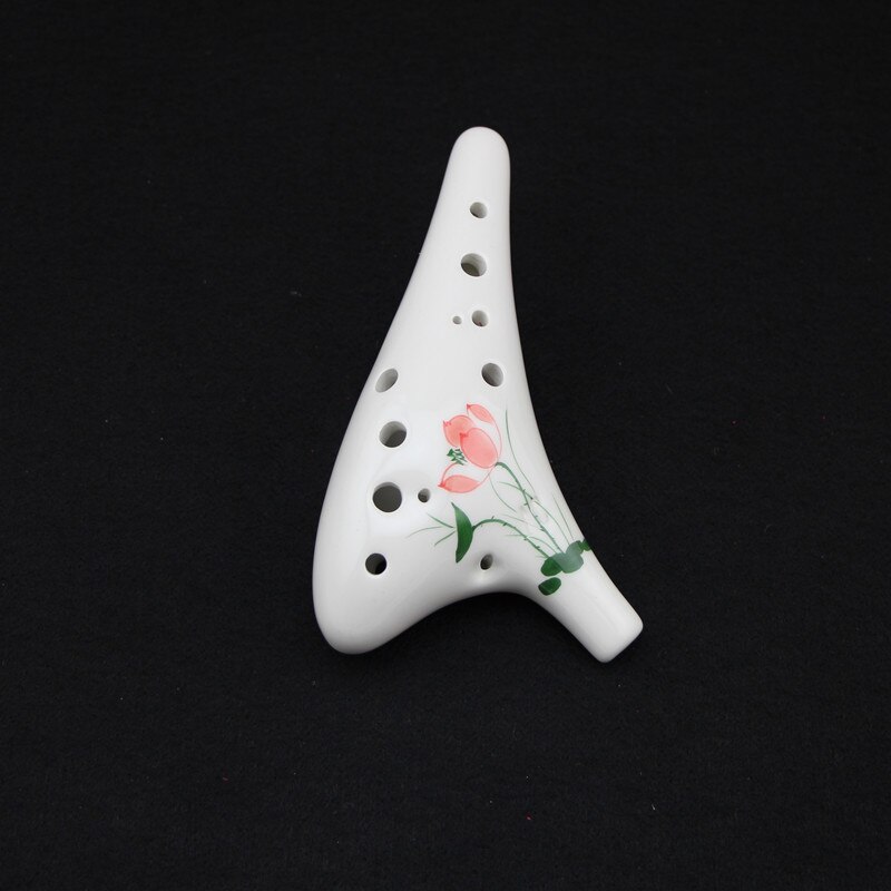 12 skrog keramisk ocarina fløyte alt c håndskriftstil musikkinstrument til nybegynnere