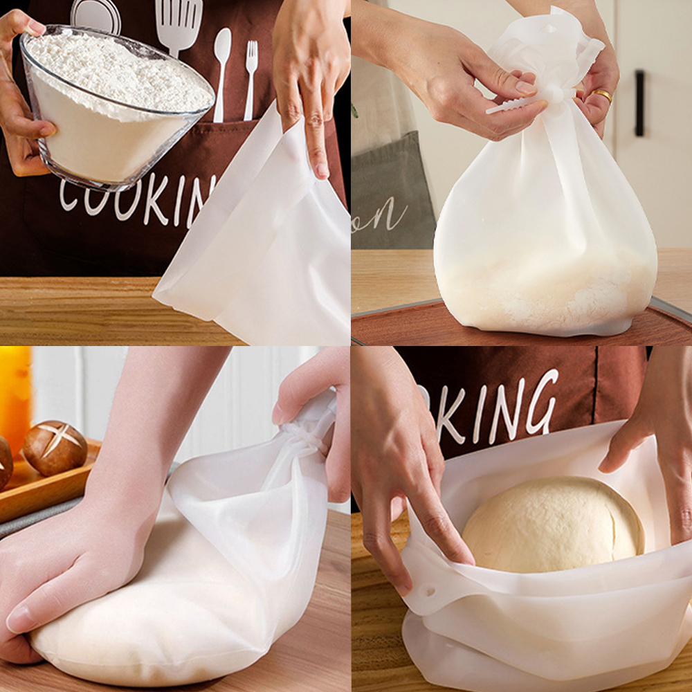 3/6Kg Silicone Kneading Dough Bag Blend Flour Mixing Mixer Bag For Bread Pastry Pizza Nonstick Baking Kitchen Accessorites Tools