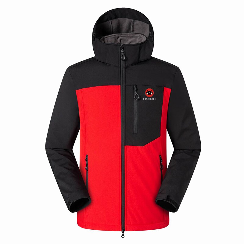 Scriosadh vindjakke for #39 vanntett utendørs softshell klatrejakke utendørs hurtigtørrende fleece holde varmen turskijakke