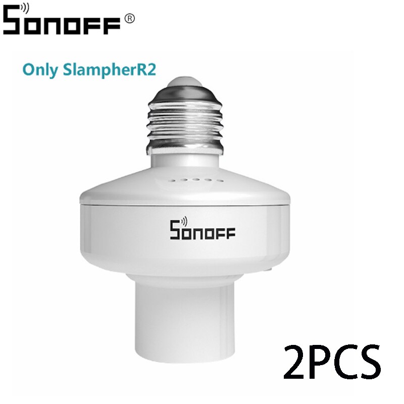 Itead Sonoff Slampher R2 E27 Wifi Lamp Houder Lichtschakelaar Smart Lamphouder Werkt Met Sonoff RM433 Alexa Google Thuis: 2PCS