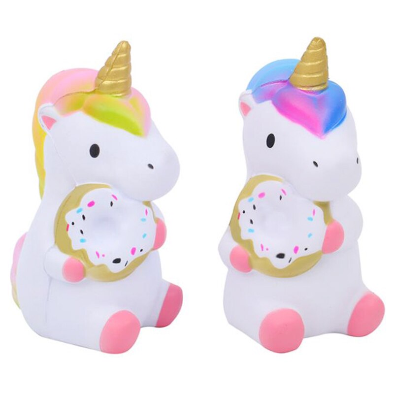 Bunte Einhorn Squishy Simulation Puppe Langsam steigend Weichen quetschen Spielzeug betonen Linderung Spielzeug