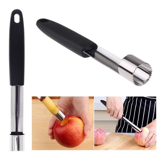 180mm(7 '') apple corer pit køkken pitter pære klokke twist frugt kernefrø remover peber fjern værktøj gadget stoner let