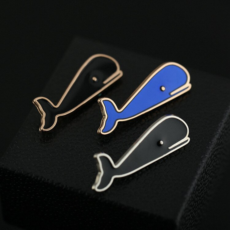 i-Remiel Original Business Metal Classic Whale Tie Clip Simple Men's Suit Pocket Clip Necktie Clips Pin for Mens Jewelry