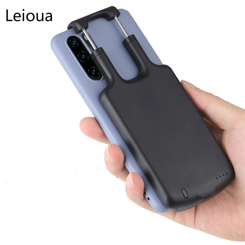 Leioua 5000mah bateria de energia para huawei p20 p30 lite portátil power bank volta capa carregamento ultra fino caso carregador bateria