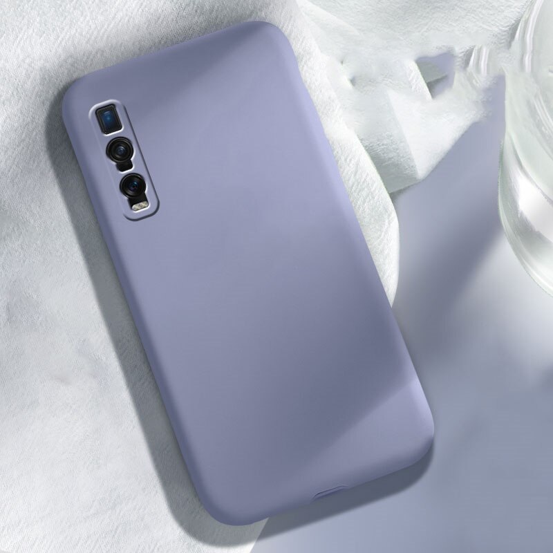 Voor Oppo Realme 6 Pro 6 6S X50 Pro X50 X2 Xt 5 5i Reno Ace2 Case Vloeibare Siliconen bescherm Camera Soft Matte Anti-Klop Cover Funda: for Realme X2 Pro / Grey