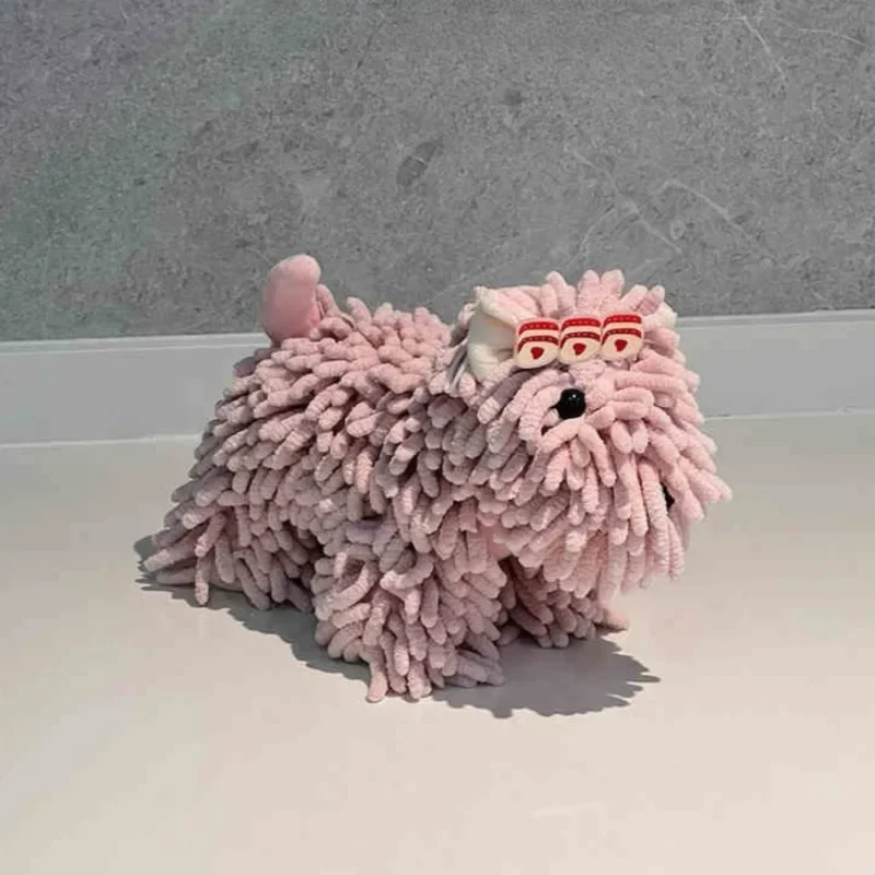 Keuken Cartoon Hond Chenille Handvegen Pop Sneldrogende Absorberende Handdoek Thuis Handdoek Badkamer Handvegen Pluche Handdoek