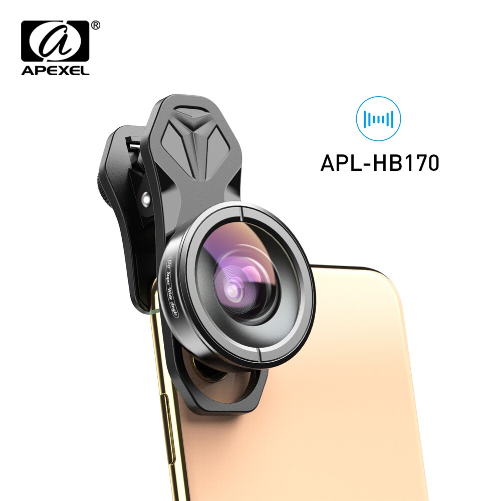 Apexel 170 Graden Telefoon Lens Hd Optic Super Groothoek Lens Camera Lenzen Voor Samsung/Iphone/Huawei/xiaomi